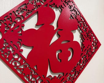 Lunar New Year Fu Wood sign