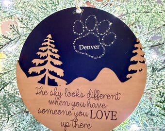 Custom Pet Memorial Ornament