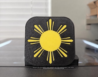 3D Printed Philippines Sun Star Hitch Cover – 2 Inch Fitment