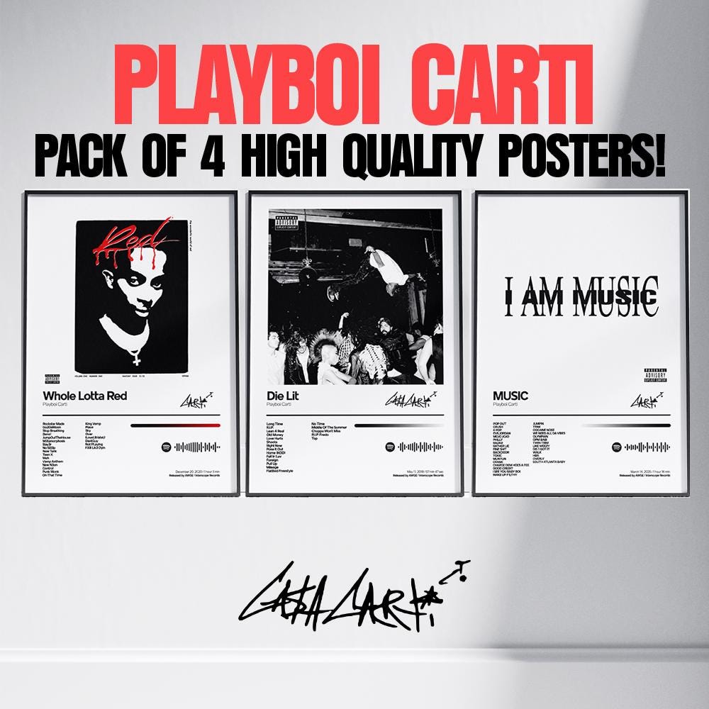 Playboi carti poster - Etsy 日本