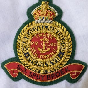 Toppa personalizzata ricamata con stemma Polo Ralph Lauren Bullion, da cucire sulla giacca.
