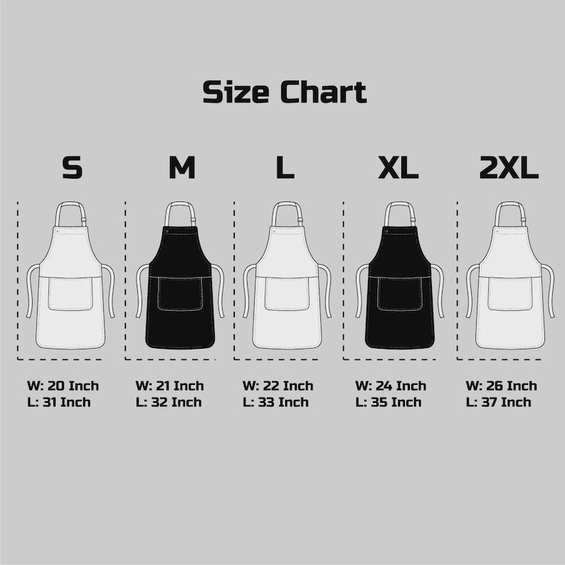 Full Grain Leather Apron With Pockets - Heavy Duty Shop Smock for BBQ ...