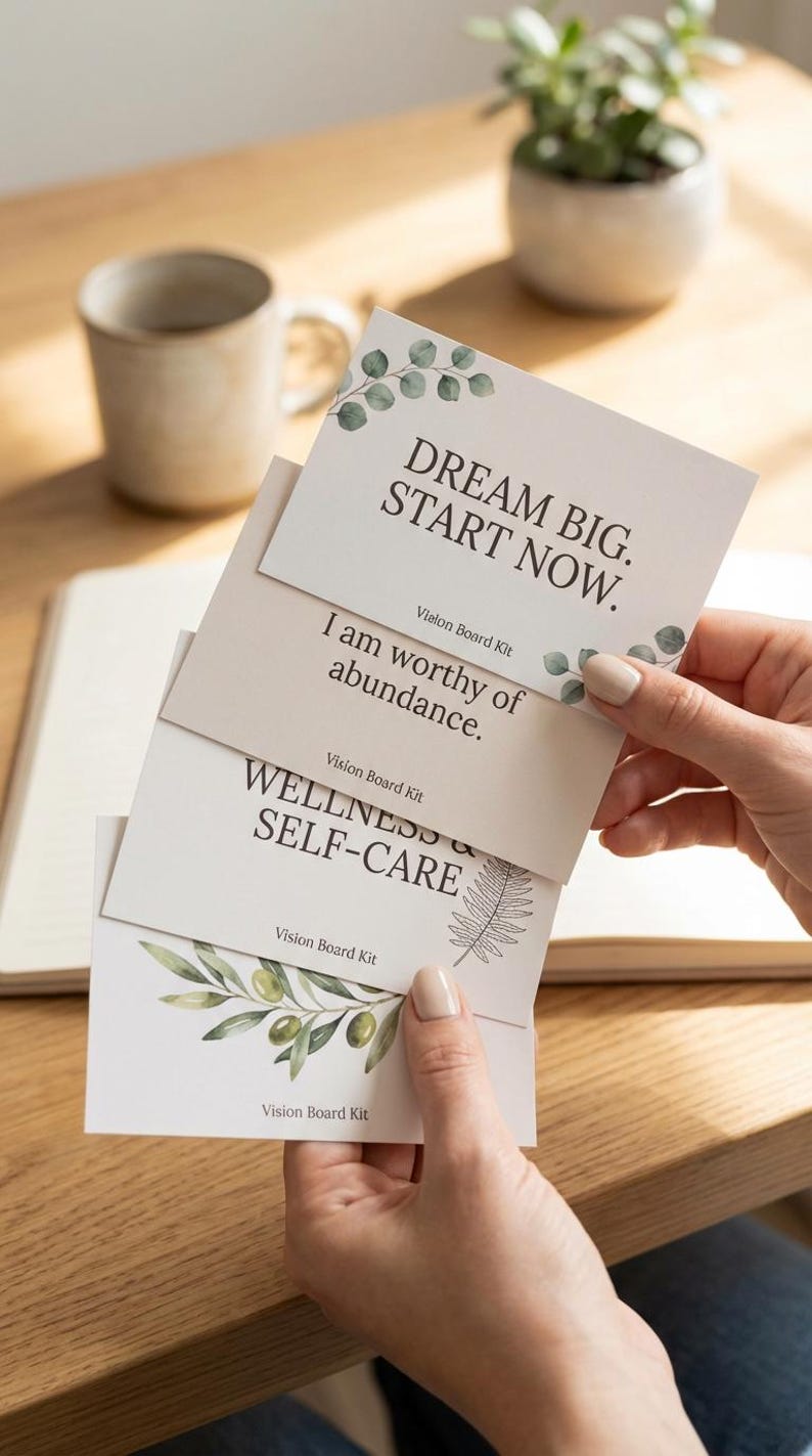 2026 Vision Board Kit | Boho Goal Setting Printables (digital Download ...
