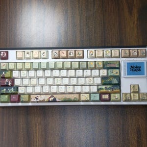 Vintage Pride and Prejudice Keycap Set | Retro Book Lover Cherry Profile PBT Keyboard image 12