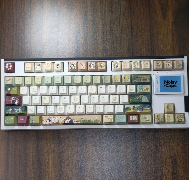 Vintage Pride and Prejudice Keycap Set | Retro Book Lover Cherry Profile PBT Keyboard image 12
