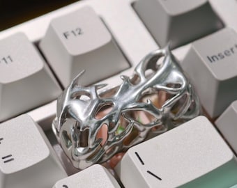 Hollow Stinger Resin Keycap for Backspace, Artisan Mechanical Keyboard Key