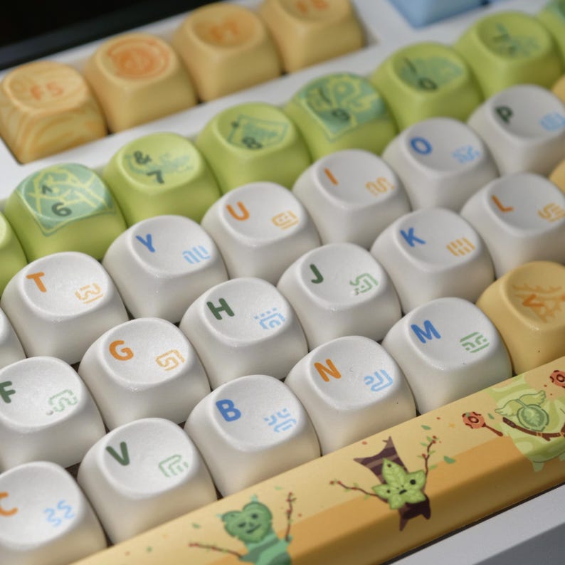 Zelda Inspired Keycap Set | 130 Keys MOA Profile PBT 5-side Dye ...
