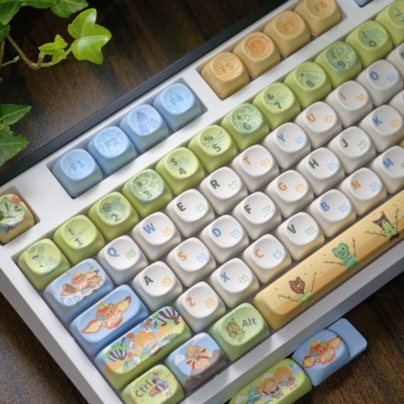 Zelda Inspired Keycap Set | 130 Keys MOA Profile PBT 5-Side Dye-Sublimation Custom Gaming Keycaps