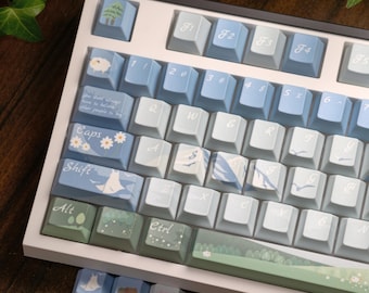 Alpine Mountain Girl PBT Keycap Set | 131 Keys Cherry Profile
