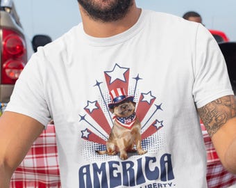 Patriotic Dog America 250th Anniversary T-Shirt | USA 4th of July