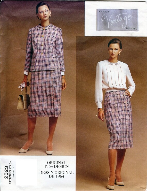 Vogue Vintage Model Original 1964 Design Pattern 2523 Misses | Etsy