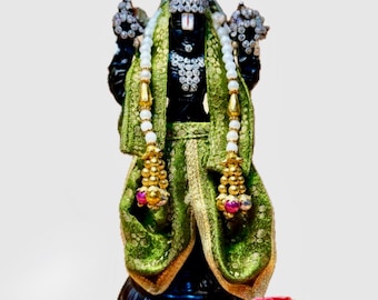 Handmade Tirupati Balaji Dress Set – 5 Inch Dhoti - Venkateswara Poshak