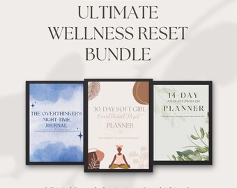 Wellness Reset Bundle • Digital Planners & Journals (Digital Download)