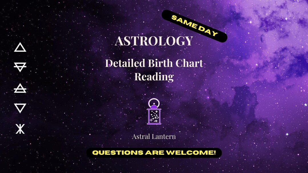 Detailed Astrological Birth Chart Reading | Same-day Natal Chart ...
