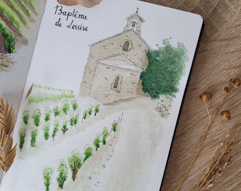 Custom watercolor illustration
