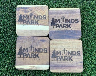 Munds Park Arizona Acacia Wood Drink Coasters Set Of 4