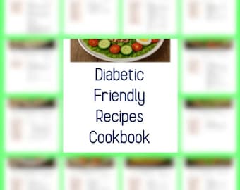 Diabetic Recipes Cookbook | Diabetes Meal Plan | Low-Sugar Recipes | Prediabetes Food List Book