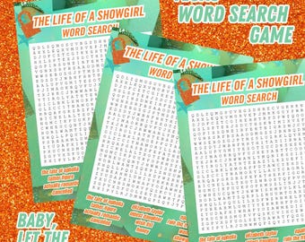 The Life Of A Showgirl Word Search