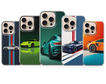 Classic Style Sport Auto Telefon Fall Aästhetische Abdeckung Für iPhone 17 Pro Max 16a 15 14 13 12 11 8 7 Samsung S25fe S24fe A56 Pixel 10 XL 9a 8