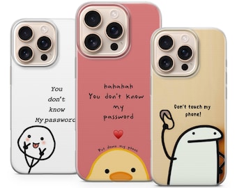 Grappige Minimale Telefoon Case Leuke Meme Sarcastische Cover Voor iPhone 17 Pro Max 16a 15 14 13 12 11 Samsung S25fe S24fe A56 Pixel 10 XL 9a 8