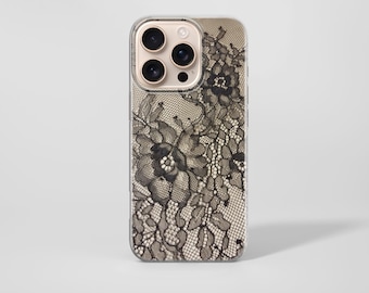 Black Lace Bride Pattern Stockings Phone Case For iPhone 17 Pro Max 16a 15 14 13 12 11 Samsung S25fe S24fe A56 Pixel 10 XL 9a 8