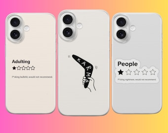 Lustige Zitate Handytasche Sarkasmus Cover Für iPhone 17 Pro Max 16a 15 14 13 12 11 8 Samsung S25fe S24fe A56 Pixel 10 XL 9a 8