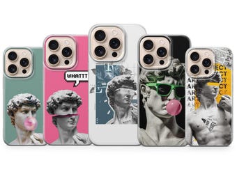 Art Phone Case Michelangelo David Statue Design For iPhone 17 Pro Max 16a 15 14 13 12 11 8 7 Samsung S25fe S24fe A56 Pixel 10 XL 9a 8