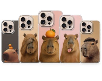 Capybara Handytasche niedlich Tier abdeckung Für iPhone 17 Pro Max 16a 15 14 13 12 11 8 7 Samsung S25fe S24fe A56 Pixel 10 XL 9a 8