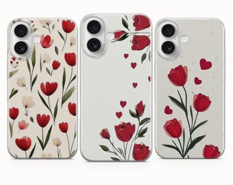 Funda para teléfono con diseño floral de flores silvestres y botánico
