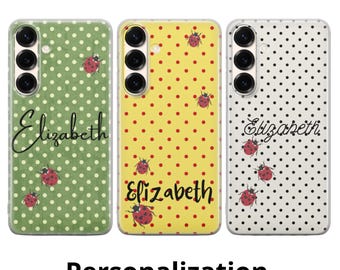 Ladybug Polka Dot Phone Case Red Bugs Cover For Samsung S26 S25 S24 S23 S22 Plus Ultra FE S10 Galaxy Note 20 A16 A17 A57 A56 A16 A25 A05
