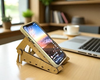 Adjustable Phone Stand - Laser Cut File for 3mm & 4mm Materials