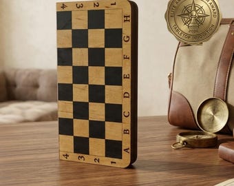 Ultra-Slim Magnetic Travel Chess Set |The CHESSBOOK | Laser  |Cut Files (Digital Download)