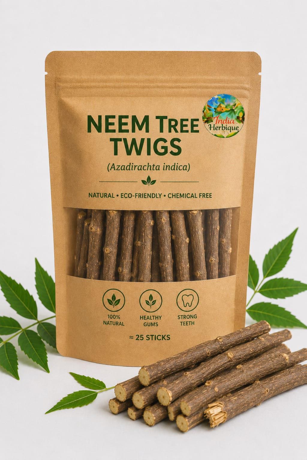 Neem Tree Teeth Neem Tree Twigs – Natural Teeth Cleaning Sticks, Healthy Gums, Fresh ...
