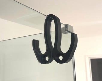 Double Sided Shower Hook With Spot For Clothes Hanger
