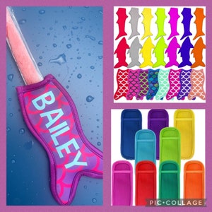 Personalized Ice pop holders