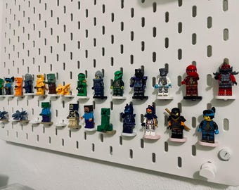 IKEA SKÅDIS Minifigurenhouder Set – LEGO-compatibele minifigurenhouder – 3D-geprint – Display met prikbord – 10/20/50 | Gratis verzending