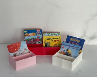 Keep Pixi books neatly organized – children's book organizer for mini books up to 100 mm wide, 8 sizes | Children's room organization