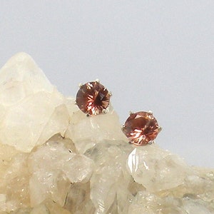 Oregon Sunstone Earrings - Medium Red Oregon Stunstone Earrings - Sterling Silver Earrings - 2.20 TCW #28