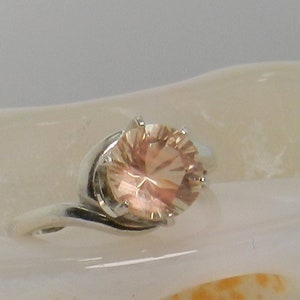 Oregon Sunstone Ring - Pink Schiller Oregon Sunstone - Schiller Sunstone Ring - Sterling Silver Ring - Red Sunstone Ring - #13 sz 6.75