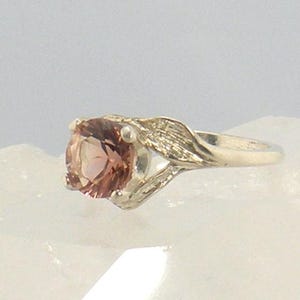 Oregon Sunstone Ring  - Steling Silver Ring - Red Oregon Sunstone Ring -  Oregon Sunstone Ring -  red Oregon Sunstone - size 6.75, #06
