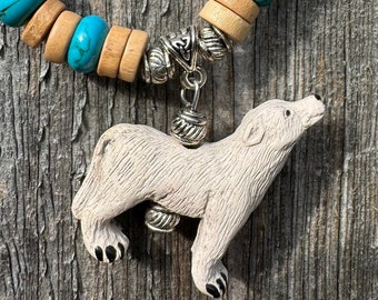 White Wolf Turquoise Necklace