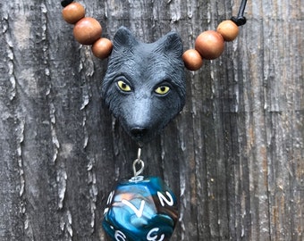 Wolf Head D12 necklace