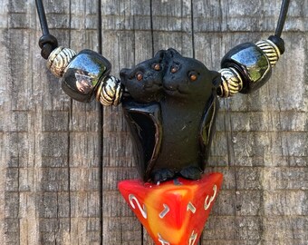 D4 Bat Necklace