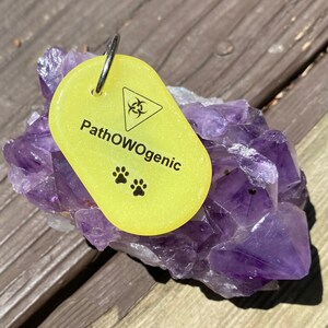 PathOWOgenic tag pendant or key ring image 6