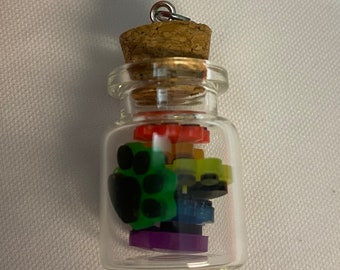 Pride Paws Bottle Pendant