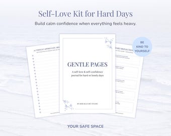 Diario dell'amor proprio in formato PDF / Kit per la cura di sé per sviluppare fiducia in se stessi e amore per se stessi nei giorni difficili o solitari