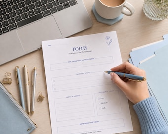 Agenda giornaliera per ADHD: una semplice lista di cose da fare per sbloccarsi e concentrarsi con l'organizzatore di attività per ADHD.