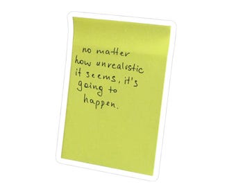 Motiverende zin kiss-cut stickers | Inspirerend stickerpakket