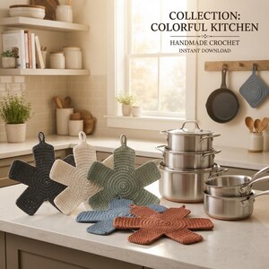 Crochet Pan Protector Pattern, Pot and Pan Protector Pdf, Beginner Friendly Crochet Pattern, Digital Download
