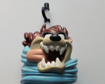 Vintage Tasmanian Devil Plastic Big Sipper Cup 1996